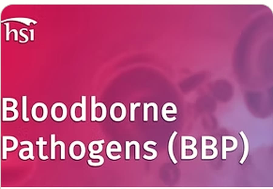 Course card for the Bloodborne Pathogens (BBP) certification programme.
